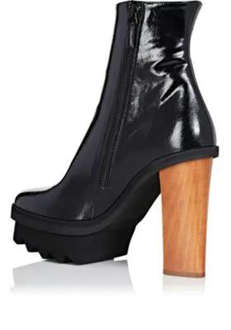 商品Stella McCartney|Faux-Patent Leather Ankle Boots,价格¥2894,第3张图片详细描述