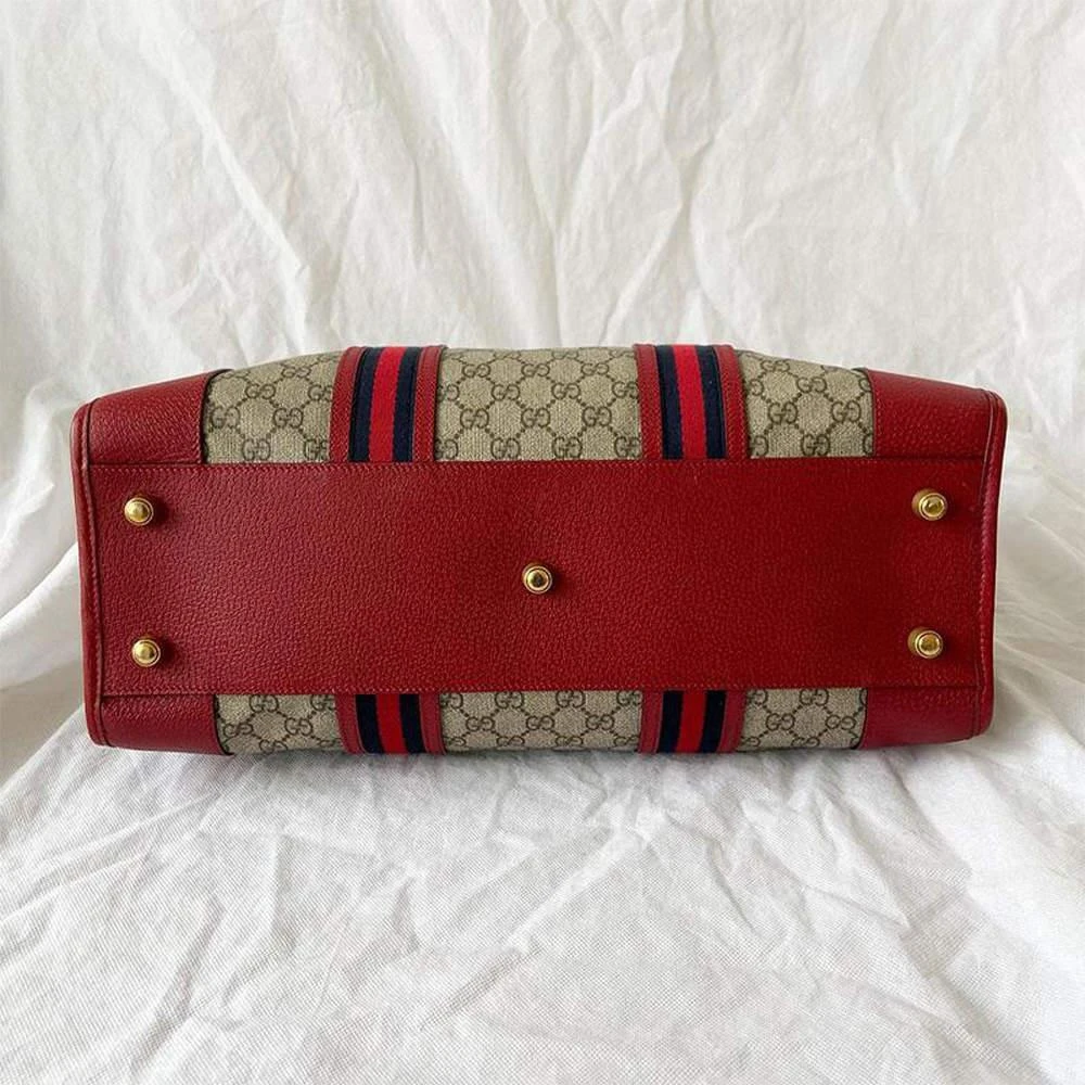 商品[二手商品] Gucci|Gucci Beige GG Canvas Web-Trimmed Neo Vintage Duffle Bag,价格¥16178,第4张图片详细描述