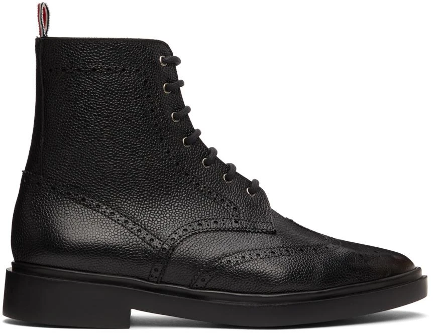 商品Thom Browne|黑色 Classic Wingtip 踝靴,价格¥8873,第1张图片