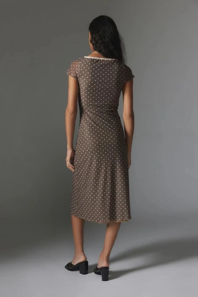 商品Motel|Motel Vilinia Polka Dot Midi Dress,价格¥338,第4张图片详细描述