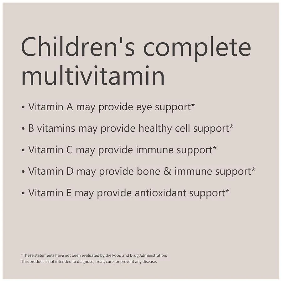 Children's Complete Multivitamin Gummies (190 days) Natural Cherry, Mixed Berry, Orange and Pineapple 商品