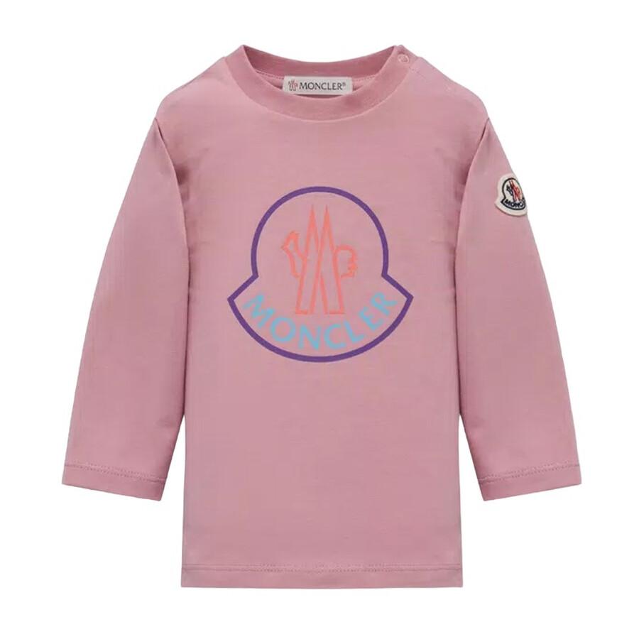 Moncler Moncler Kids Logo-Print Long-Sleeve T-Shirt, Size 3Y