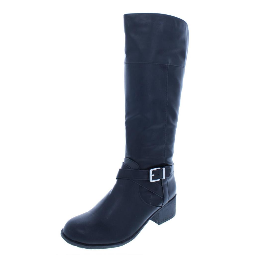 Style & Co. Womens Venesa Faux Leather Knee-High Riding Boots商品第2张图片规格展示