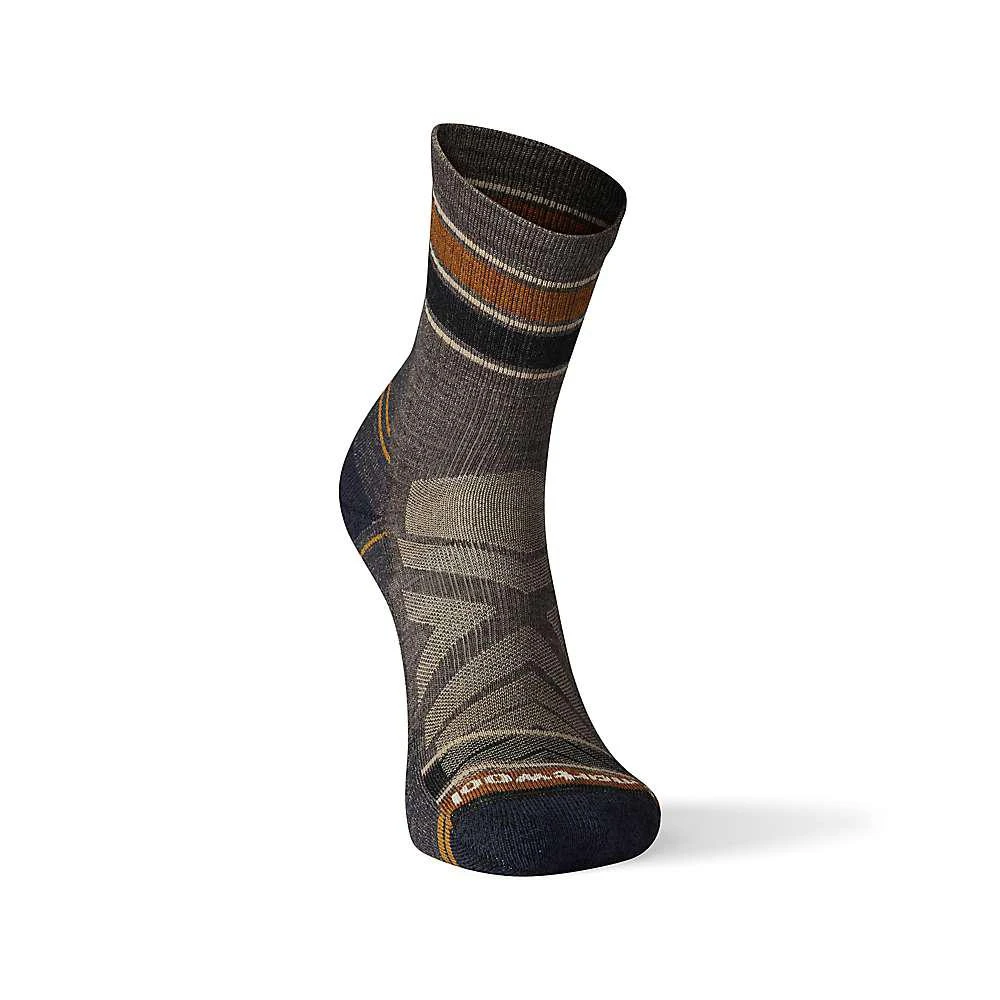 商品SmartWool|Smartwool Men's Performance Hike Light Cushion Striped Mid Crew Sock,价格¥189,第2张图片详细描述