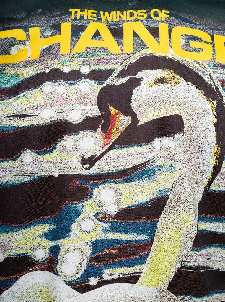 商品Burberry|the Winds Of Change Multicolor Long-sleeve T-shirt With Swan Print In Jersey Man,价格¥4850,第3张图片详细描述