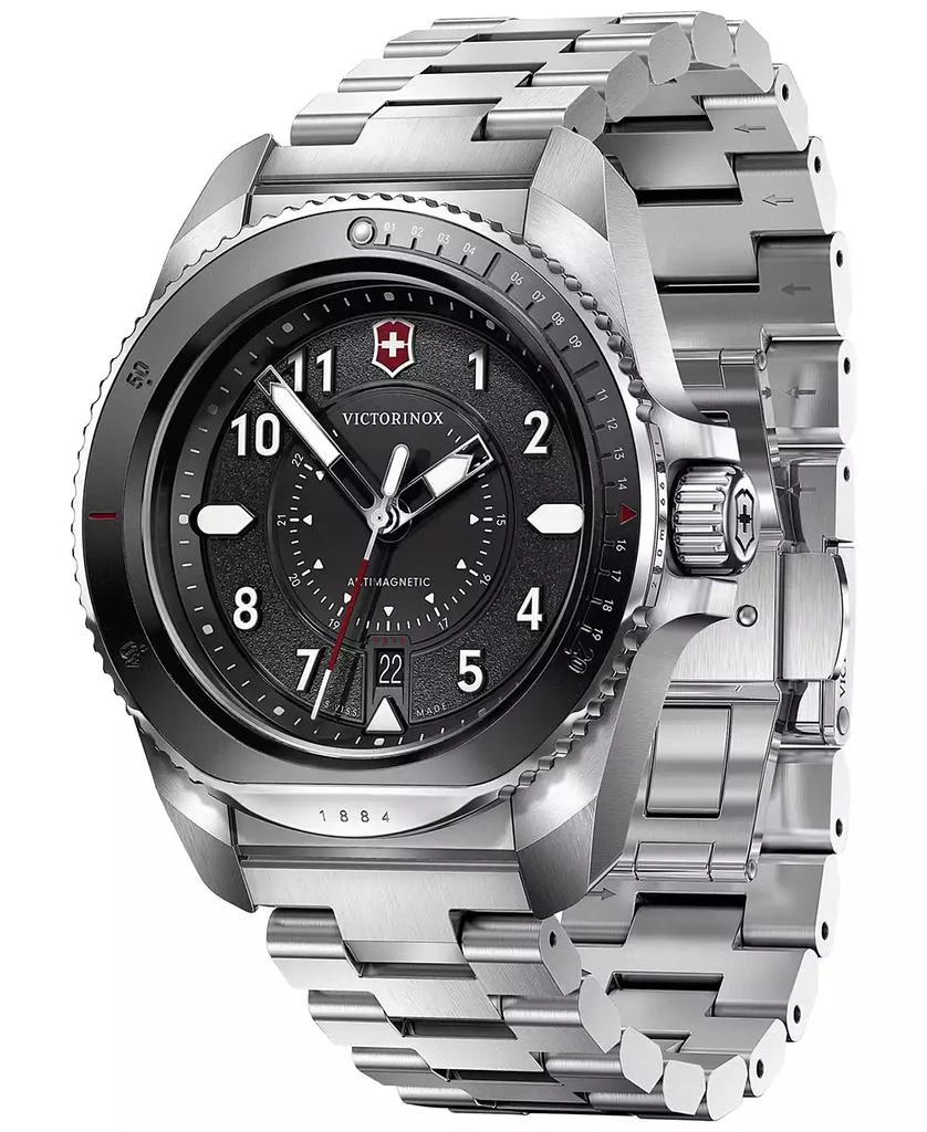 商品Victorinox|Men's Swiss Journey 1884 Stainless Steel Bracelet Watch 43mm,价格¥3635,第2张图片详细描述