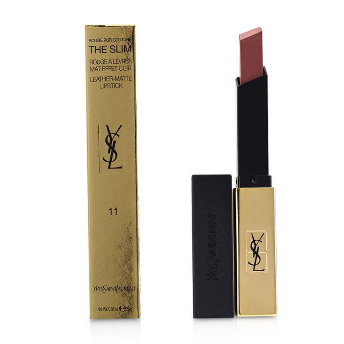 Yves Saint Laurent 细管纯口红 哑光唇膏(小金条) - # 11 Ambiguous Beige -11 Ambiguous Beige(2.2g/0.08oz)商品第2张图片规格展示