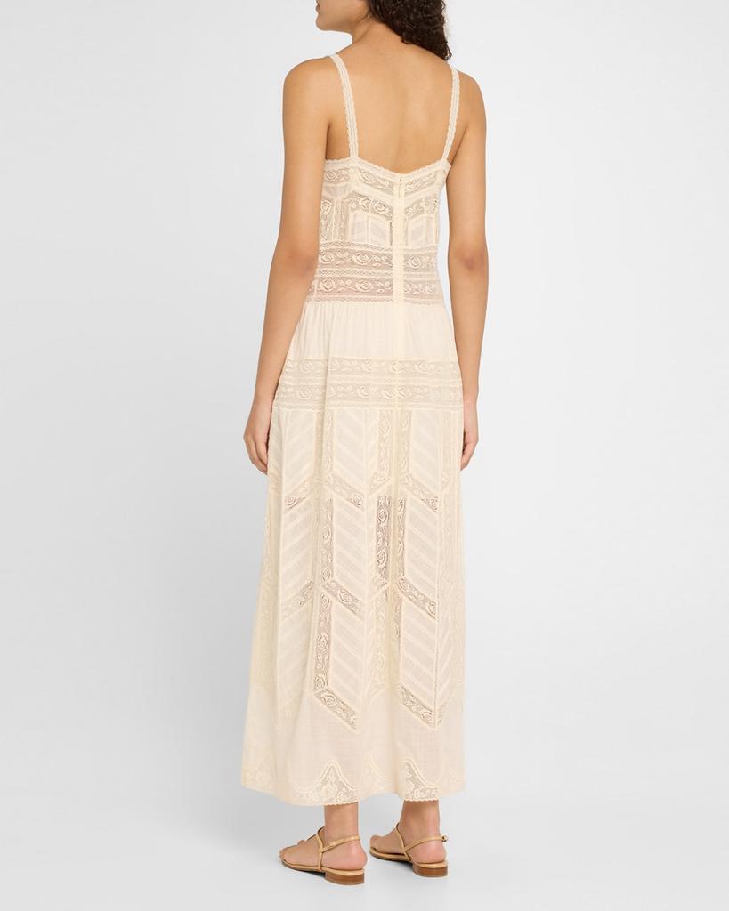 asymmetric lace slip dress Elegant Asymmetric Lace-Trimmed Midi Slip Dress Black / L / US 10-12