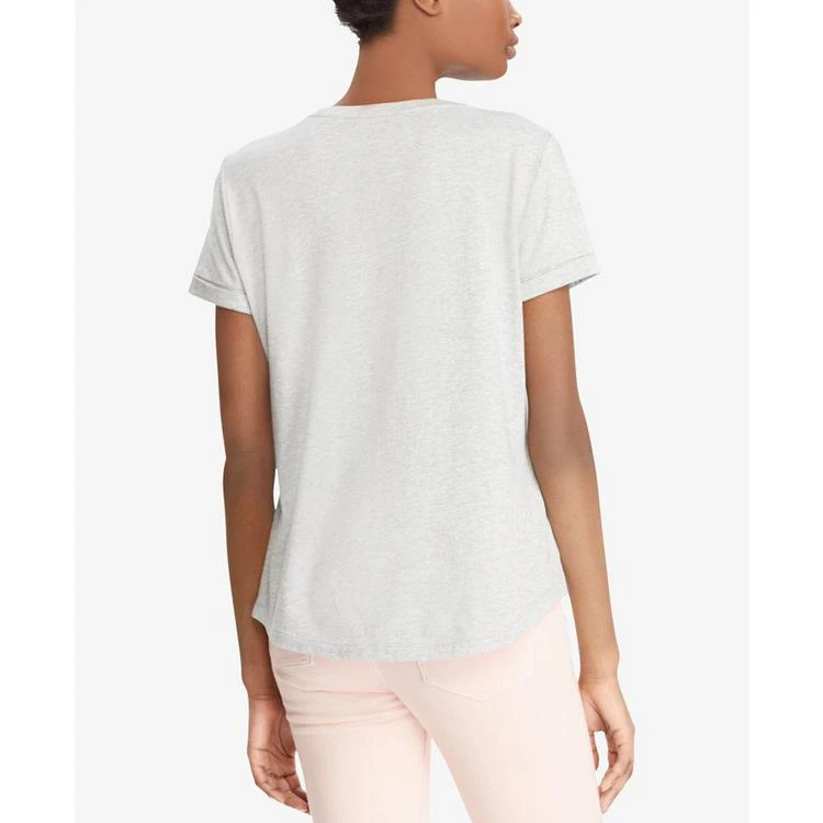 商品Ralph Lauren|Petite Embroidered T-Shirt,价格¥312,第3张图片详细描述