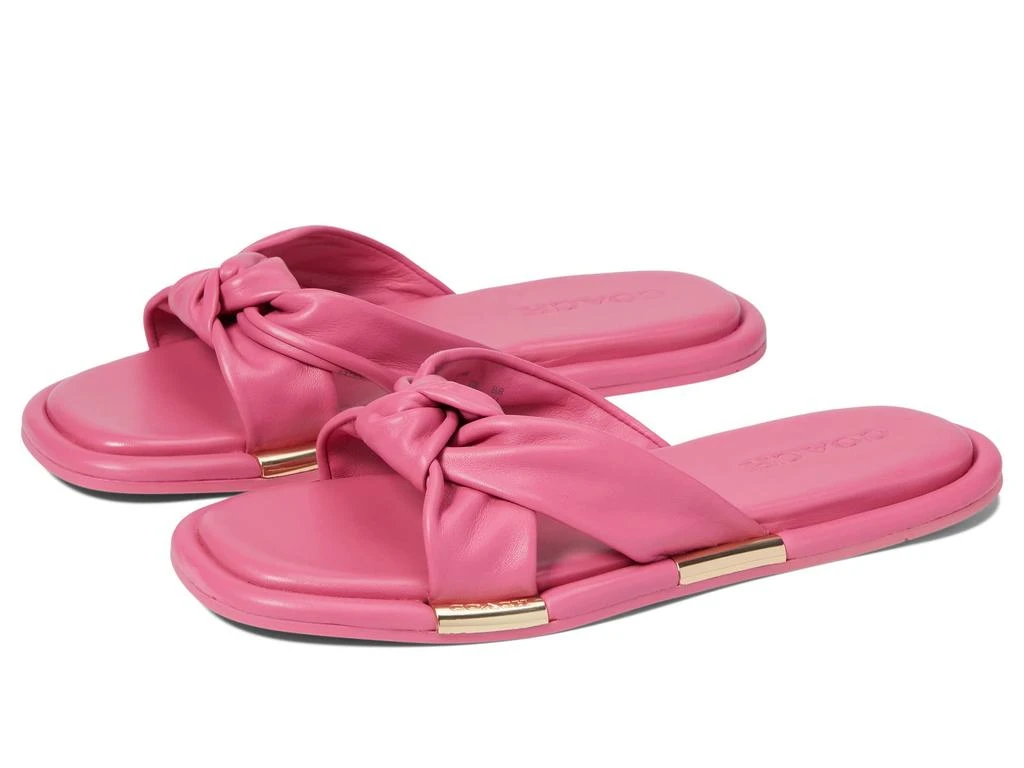 商品Coach|Brooklyn Leather Sandal,价格¥613,第1张图片