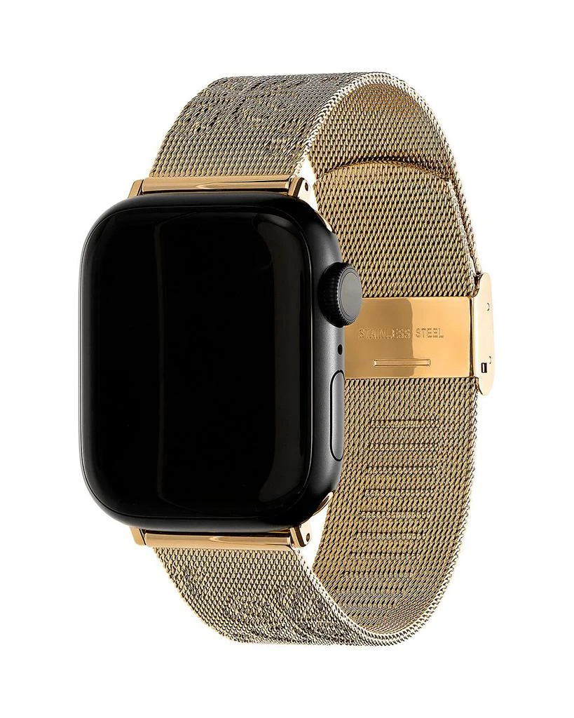 商品Coach|Apple Watch® Gold-Tone Stainless Steel Mesh Strap, 38/40/41mm,价格¥939,第1张图片