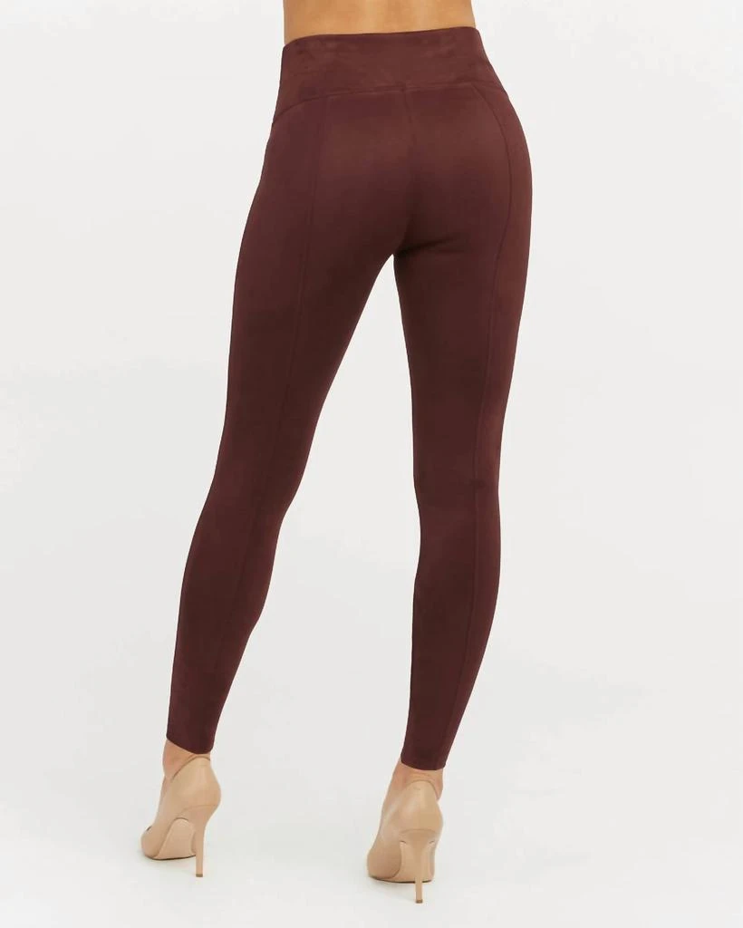 商品SPANX|Faux Suede Leggings In Merlot,价格¥580,第2张图片详细描述