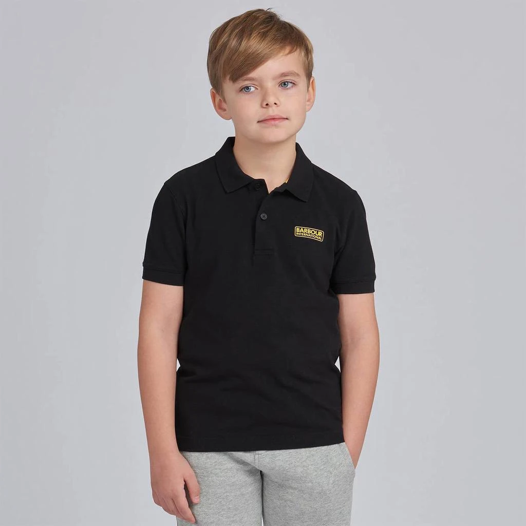 商品Barbour|Barbour International Boys' Essential Polo - Black,价格¥130,第4张图片详细描述