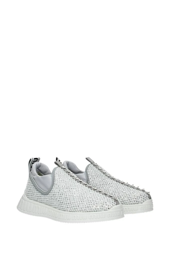 商品Miu Miu|Sneakers Net Silver White,价格¥2129,第2张图片详细描述