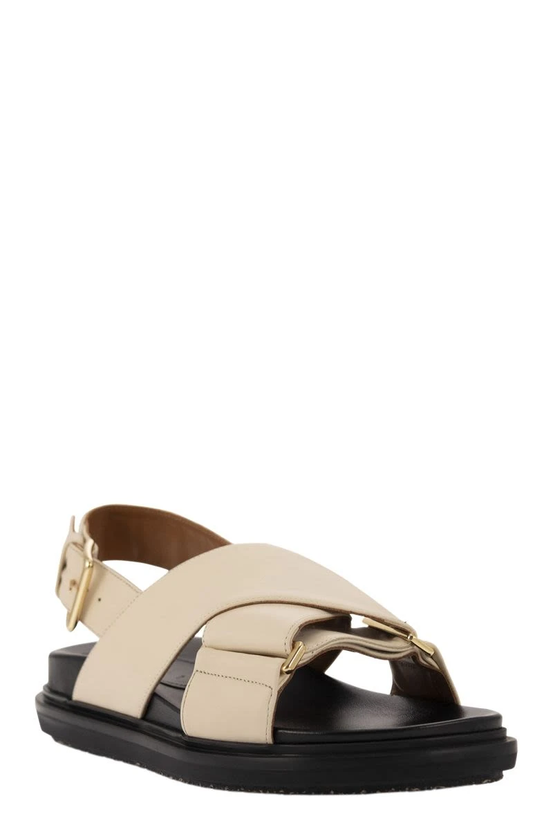 商品Marni|Fussbett leather sandal CZ002201 00W11,价格¥2737,第4张图片详细描述