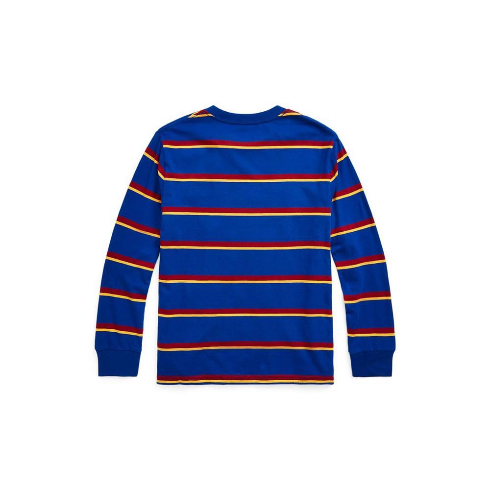 商品Ralph Lauren|Big Boys Striped Long Sleeve T-shirt,价格¥231,第4张图片详细描述