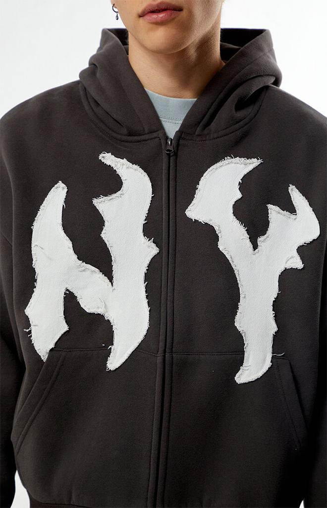 NY Raw Applique Full Zip Up Hoodie – On Sale Now with Up to 32