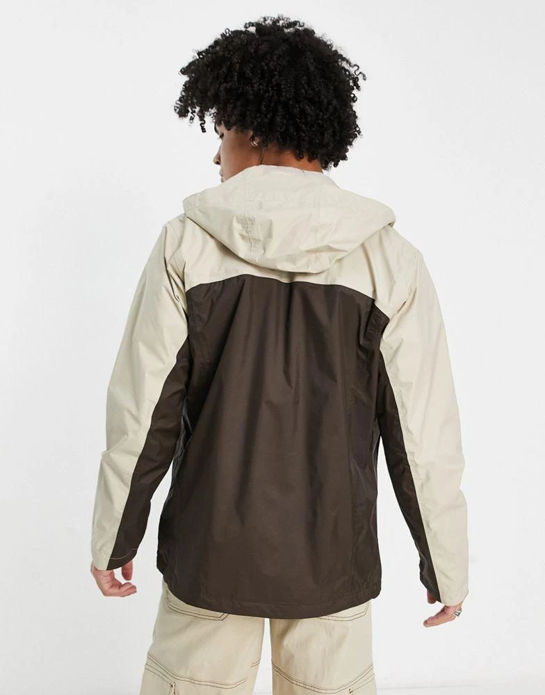 商品Columbia|Columbia Pouring Adventure waterproof jacket in brown and stone,价格¥750,第2张图片详细描述