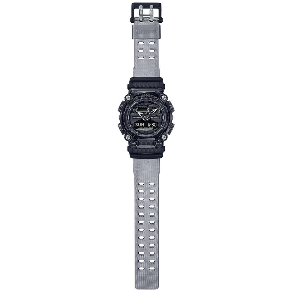 商品G-Shock|Men's Analog-Digital Clear Smoke Resin Strap Watch 49.5mm,价格¥1053,第6张图片详细描述