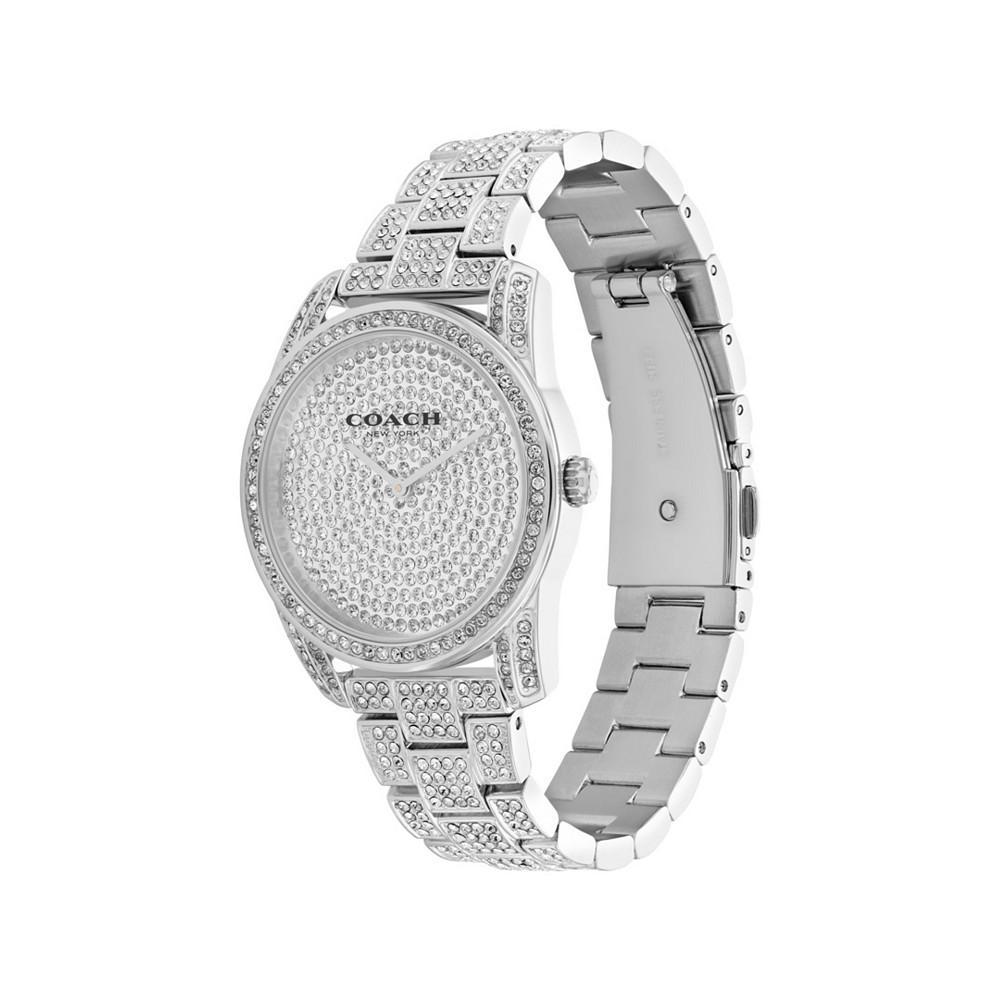 商品Coach|Women's Preston Pave Stainless Steel Bracelet Watch,价格¥3055,第4张图片详细描述