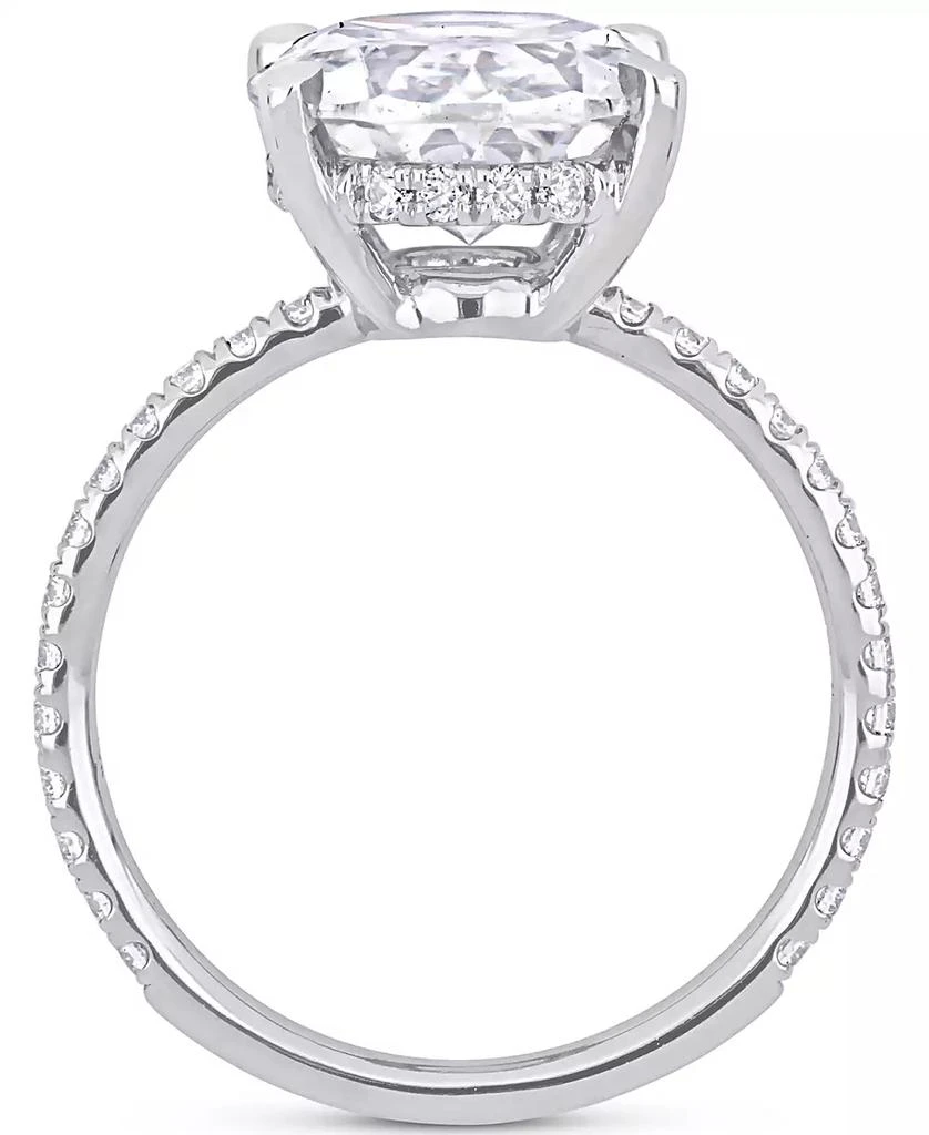 商品Macy's|Moissanite Oval Ring (4-7/8 ct. t.w.) in 10k White Gold,价格¥7232,第3张图片详细描述