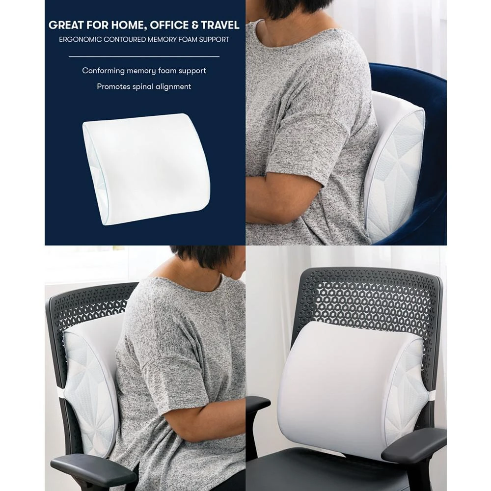 CLOSEOUT! Arctic 10x Cooling Memory Foam Neck Support Lumbar Accessory Pillow 商品
