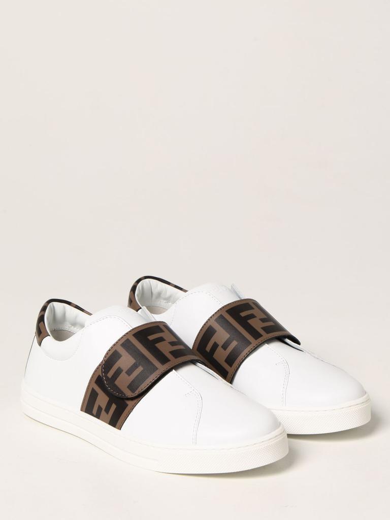 Fendi sneakers in leather with FF logo商品第2张图片规格展示