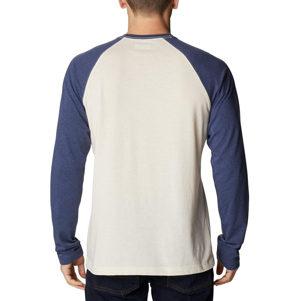 Men's Thistletown Hills Colorblocked Logo Graphic Raglan-Sleeve Tech T-Shirt商品第2张图片规格展示