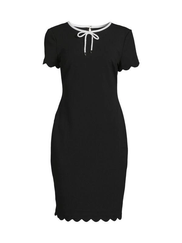 商品Karl Lagerfeld Paris|Bow Tie Sheath Dress,价格¥402,第3张图片详细描述