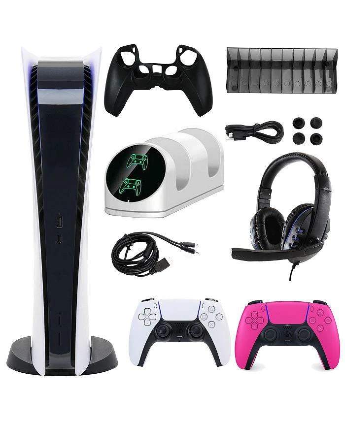 商品SONY|PS5 Digital Console with Extra Pink Dualsense Controller and Accessories Kit,价格¥5484,第1张图片