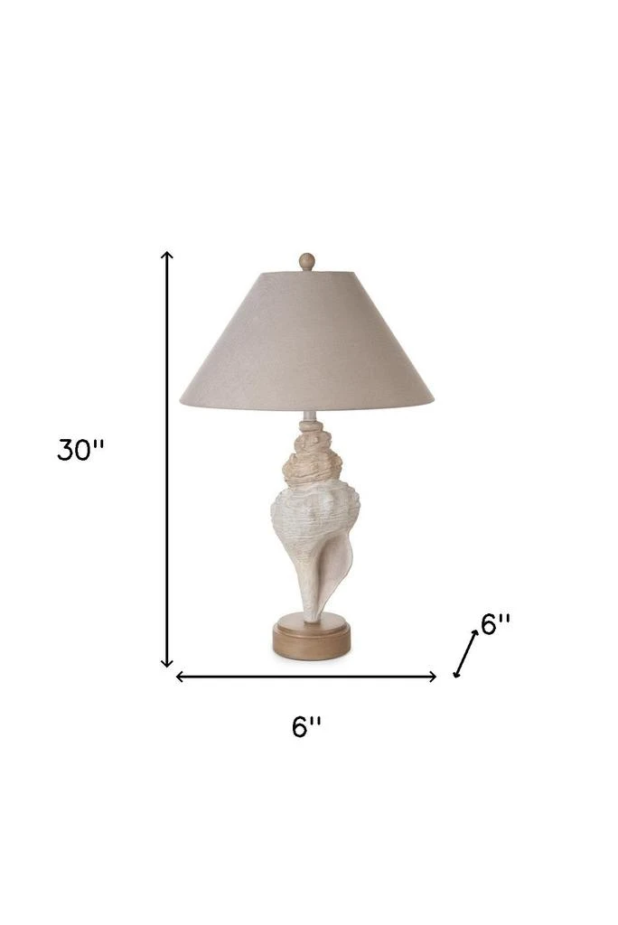 商品Homezia|Set of Two 30" Brown Novelty Table Lamps With Tan Empire Shade,价格¥2061,第4张图片详细描述