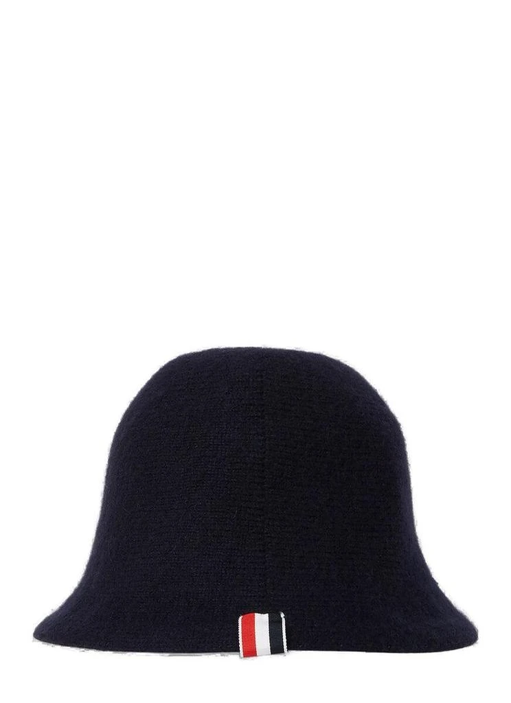 商品Thom Browne|Thom Browne 4-Bar Stripe Knitted Bucket Hat,价格¥2663,第2张图片详细描述