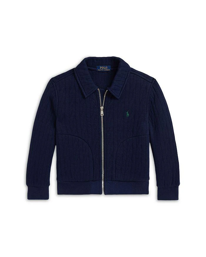 商品Ralph Lauren|Boys' Cable Quilted Jacket - Big Kid, Little Kid,价格¥584,第3张图片详细描述