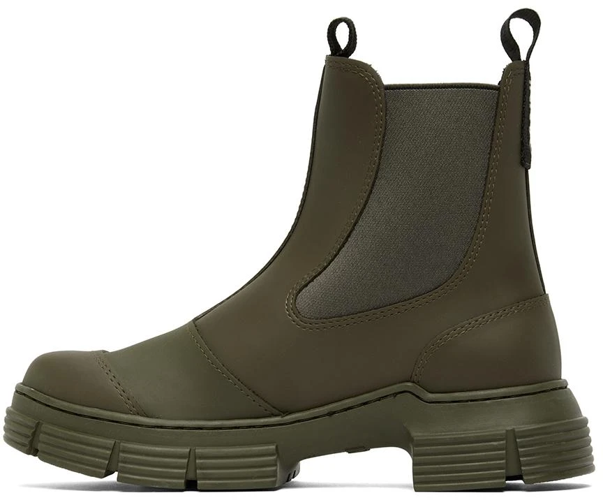 商品Ganni|Khaki City Ankle Boots,价格¥1159,第3张图片详细描述