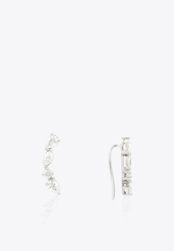 商品Vivid Jewelers|Special Order- Abstract Ear Cuffs in White-Gold and Diamonds,价格¥57362,第3张图片详细描述