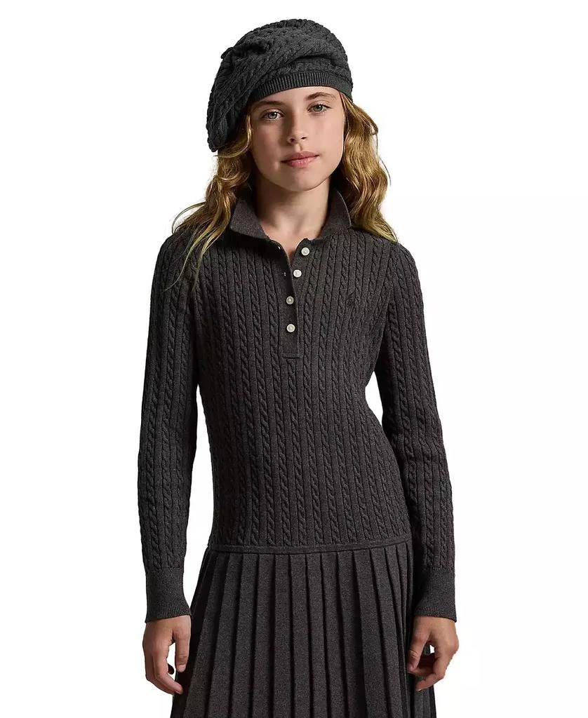 Girls 7-16 Mini-Cable Long Sleeve Sweater Dress 商品