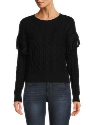 商品Tahari|Cable Knit Sweater,价格¥298,第3张图片详细描述