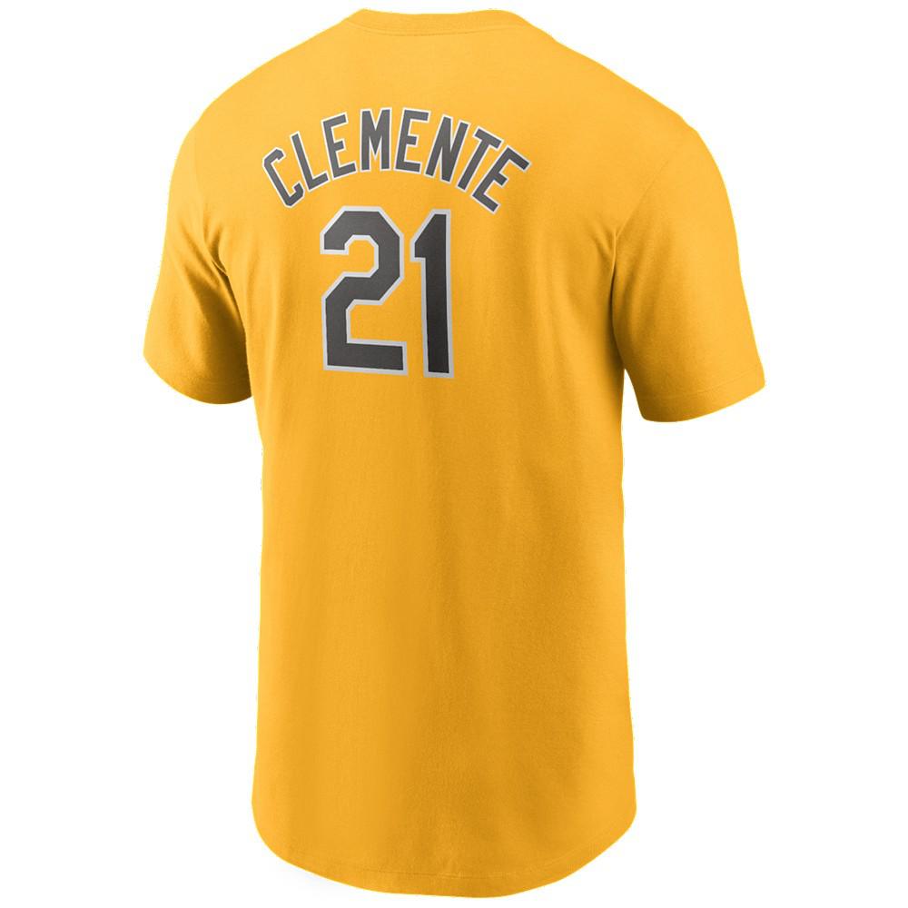 Pittsburgh Pirates Men's Coop Roberto Clemente Name and Number Player T-Shirt商品第1张图片规格展示