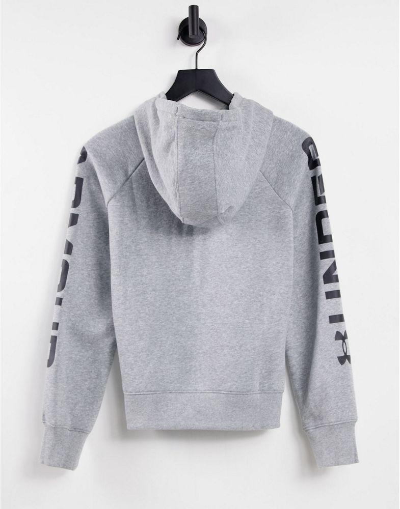 商品Under Armour|Under Armour Rival fleece hoodie in grey,价格¥282,第4张图片详细描述