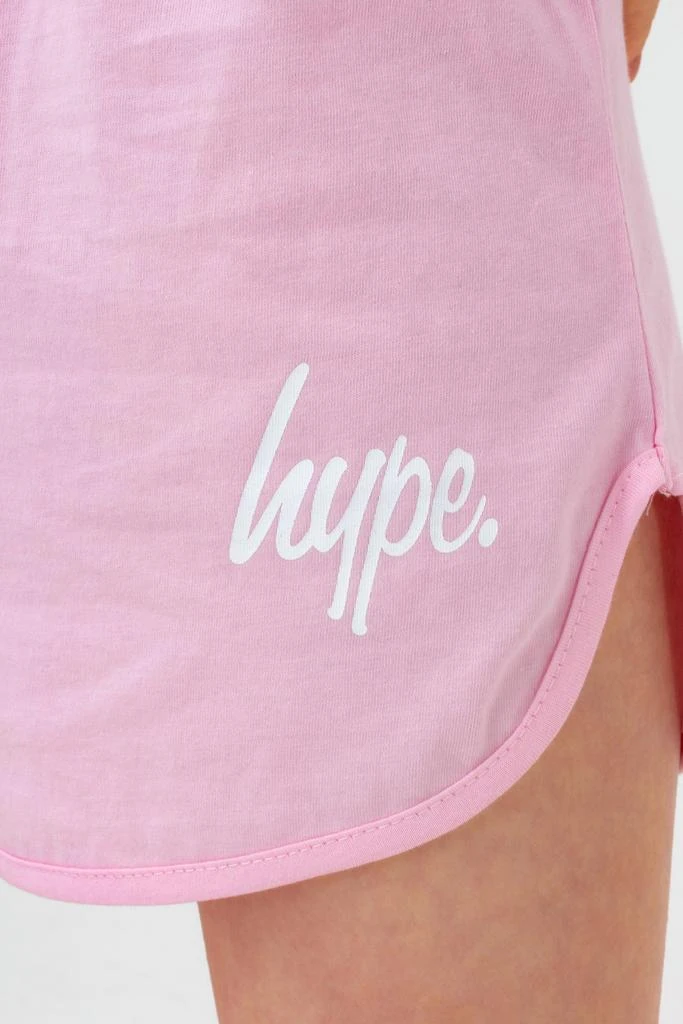 商品HYPE GIRLS|HYPE GIRLS PINK SCRIPT RUNNER SHORTS,价格¥80,第3张图片详细描述