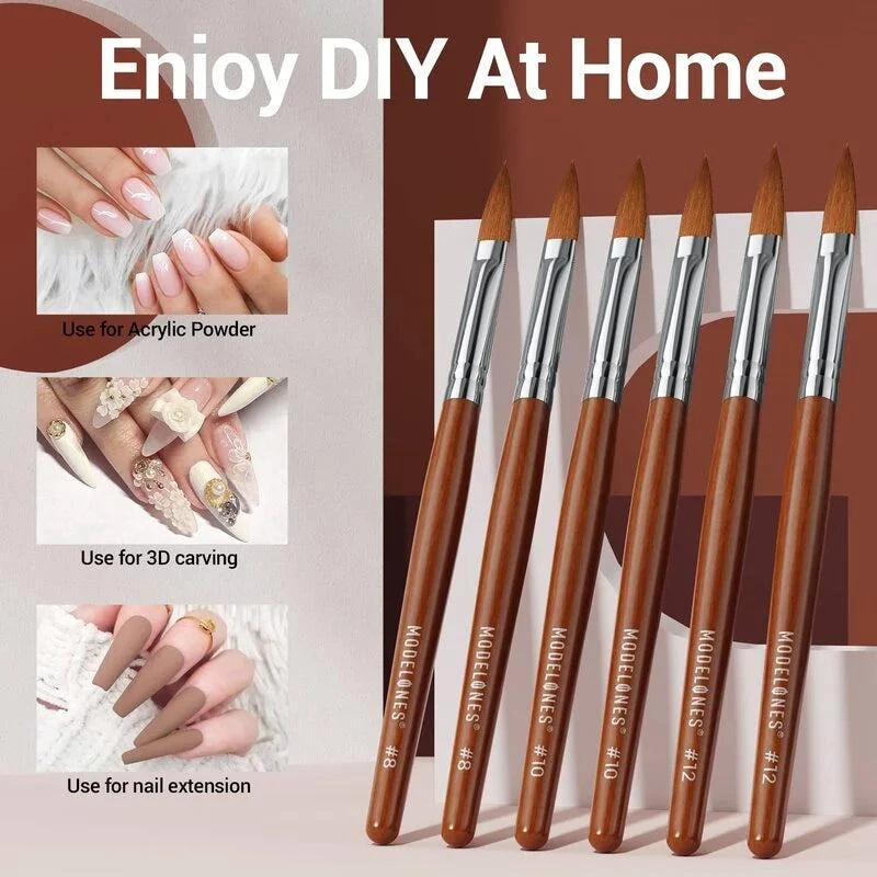 商品[国内直发] MODELONES|Acrylic Nail Brush Trio,价格¥110,第5张图片详细描述