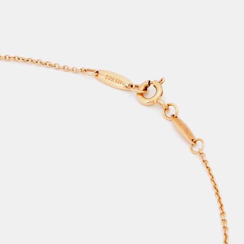 商品[二手商品] Tiffany & Co.|Tiffany and Co. Elsa Peretti Open Heart 18k Rose Gold Pendant Necklace,价格¥6405,第7张图片详细描述