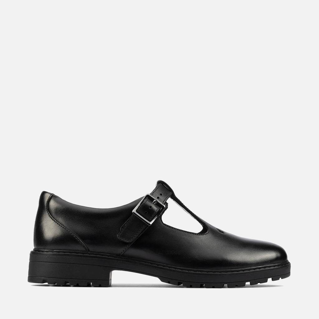 商品Clarks|Clarks Youth Dempster Bar School Shoes - Black Leather,价格¥421,第1张图片