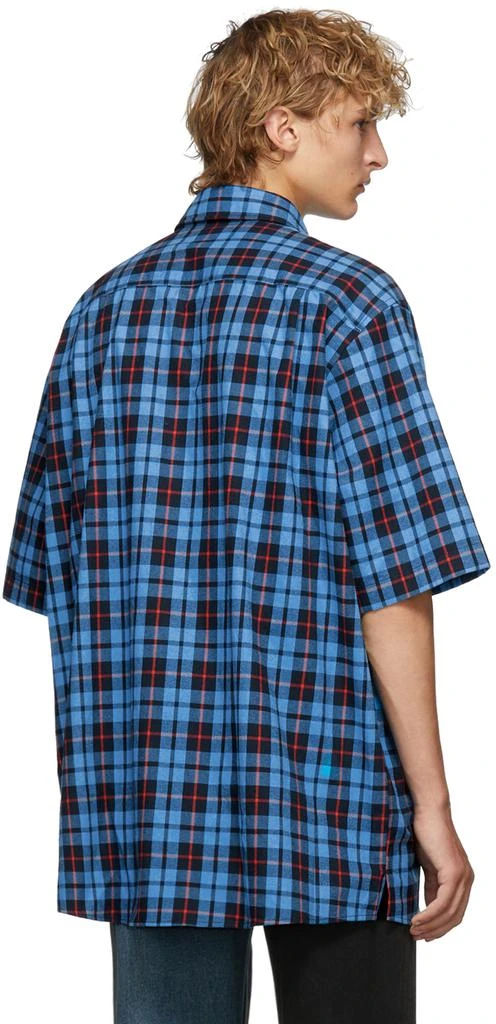 商品Acne Studios|Blue & Red Check Flannel 衬衫,价格¥967,第3张图片详细描述