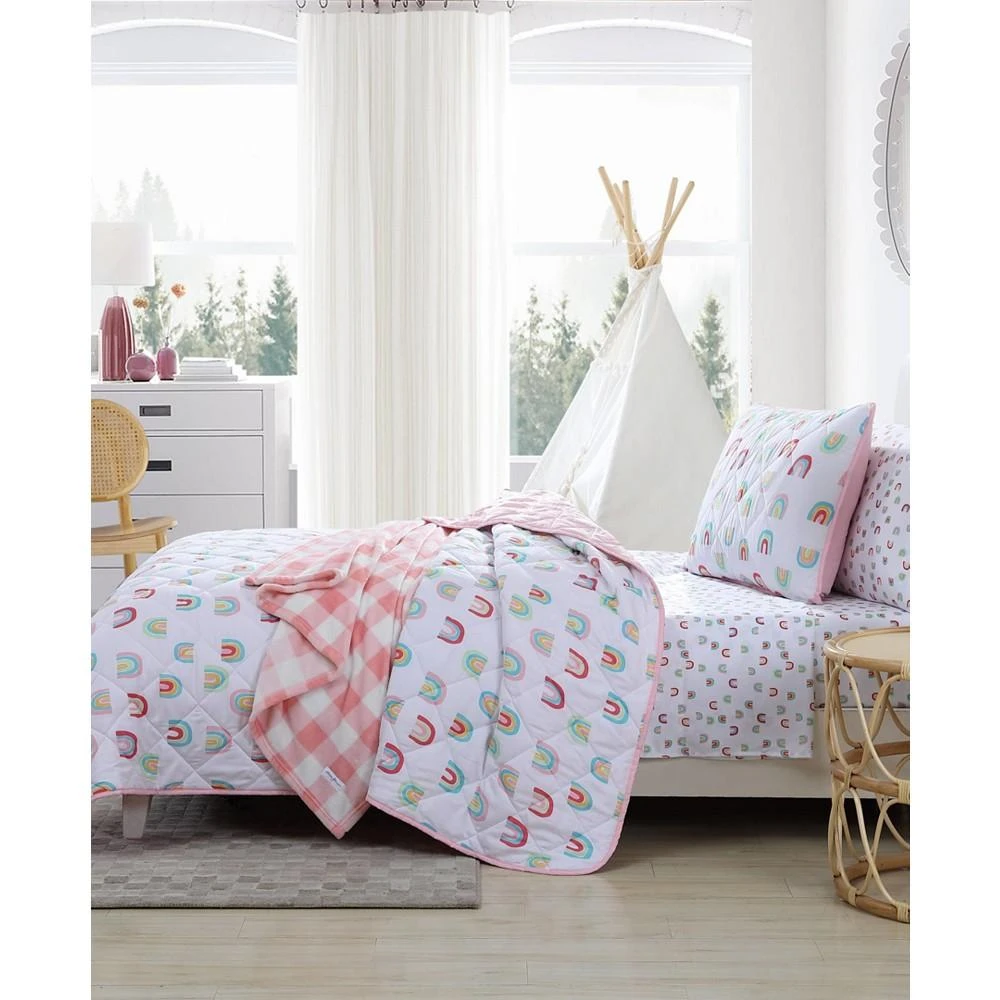 CLOSEOUT! Sunnyvale Rainbow Reversible 3 Piece Quilt Set, Full/Queen 商品