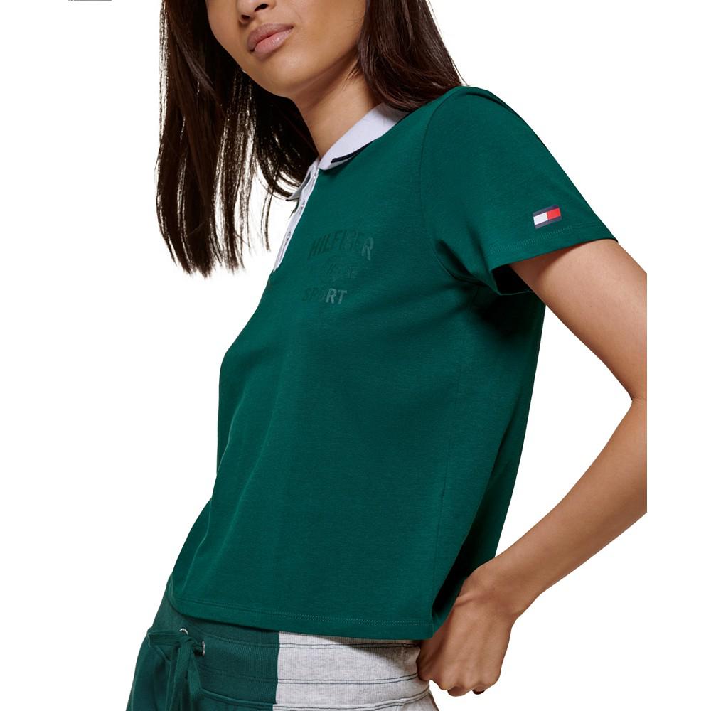 Women's Cropped Polo Shirt商品第6张图片规格展示