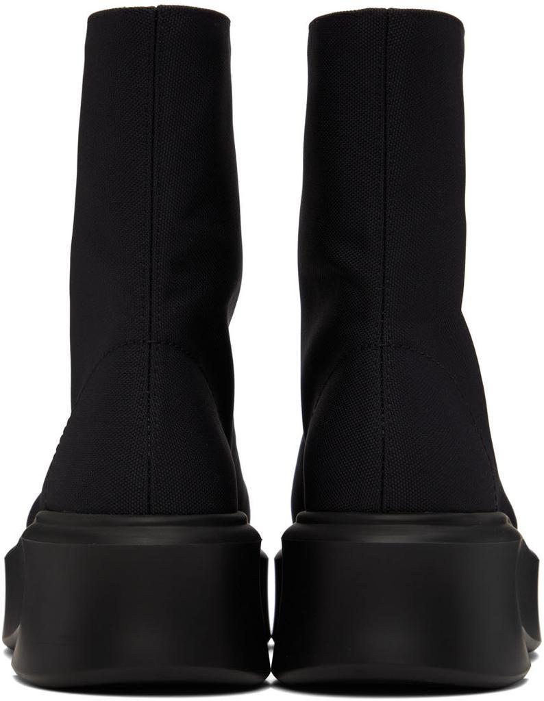商品The Row|Black Nylon Zipped Boots,价格¥11821,第4张图片详细描述