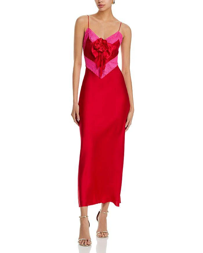 商品LOVESHACKFANCY|Serita Silk Slip Dress,价格¥5161,第1张图片