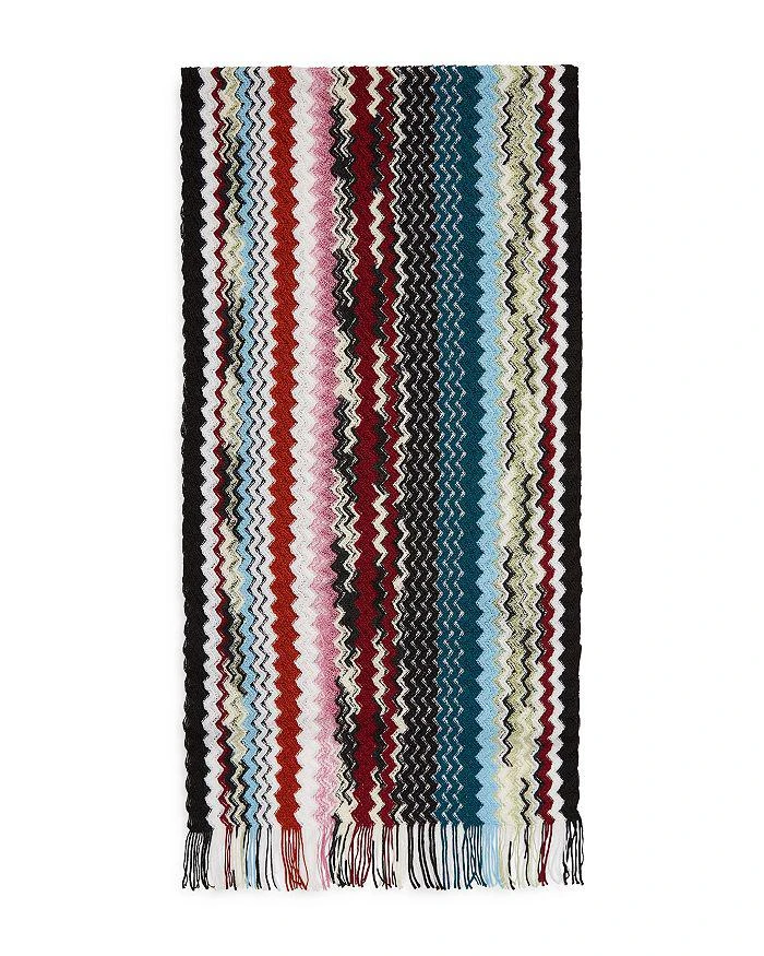 商品Missoni|Striped Fringe Wool Scarf,价格¥1258,第1张图片