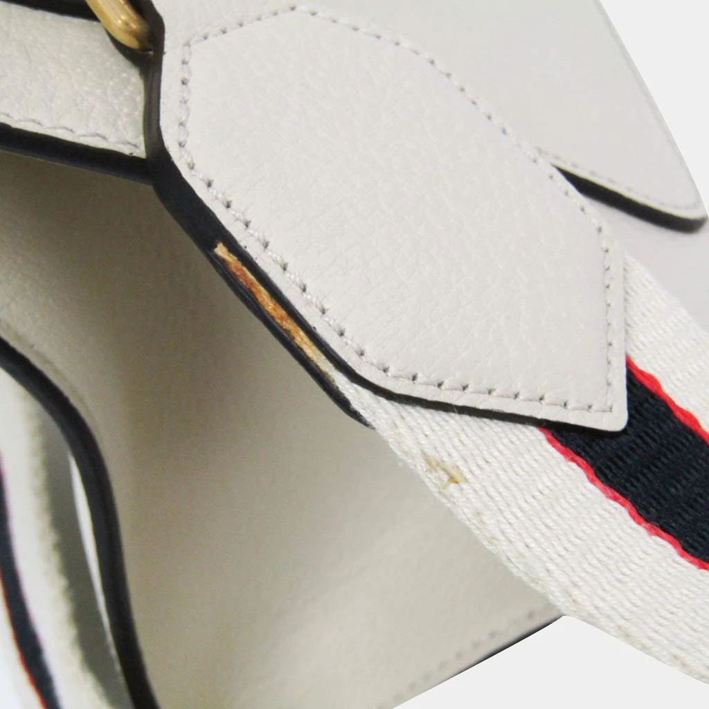 Gucci White Leather Sherry Line Totem Butterfly Shoulder Bag 商品